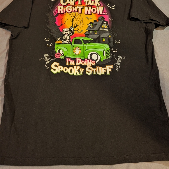 Black Graphic Skeleton T-Shirt - Picture 3 of 3